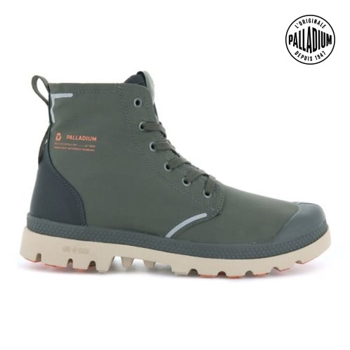 Dámské Boty Palladium Pampa Lite+ Recycle WP+ Olivy Zelené | CZ KMI-76S